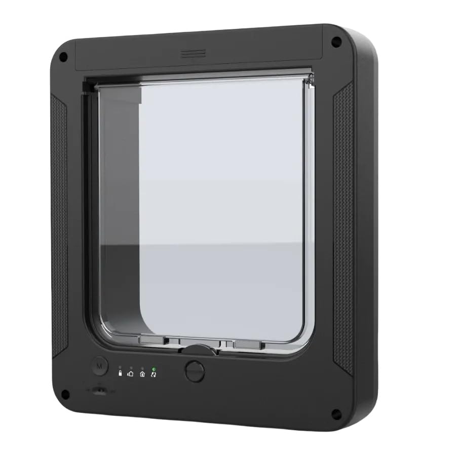 Amazon.co.jp: RFIDスマートペットドア 猫用ドア リモコン付き 4つの
